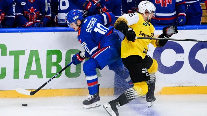 СКА прервал серию поражений в КХЛ в матче с "Северсталью"