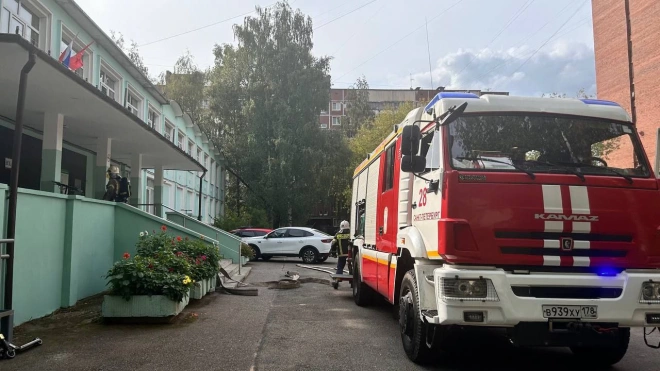 Прокуратура Петербурга организовала проверку по факту пожара в школе на проспекте Ударников