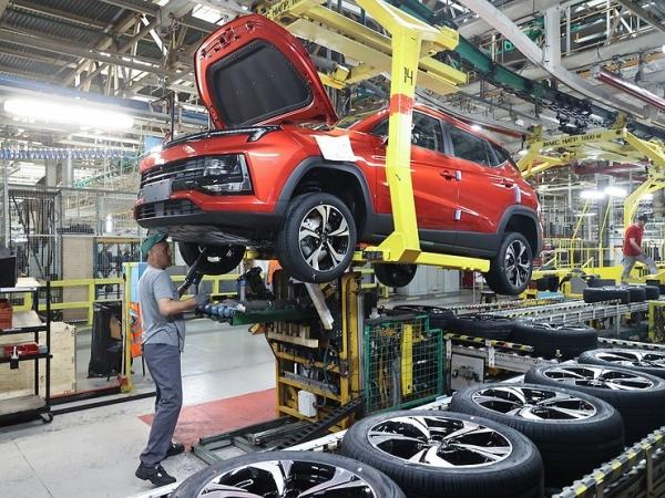 Объем производства автомобилей в России вырос в 2,7 раза