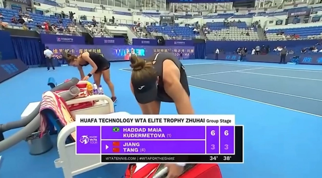 Хаддад Майя и Кудерметова обыграли китайскую пару на старте малого Итогового турнира WTA в Чжухае