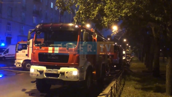У академии следственного комитета в Петербурге ночью тушили пожар